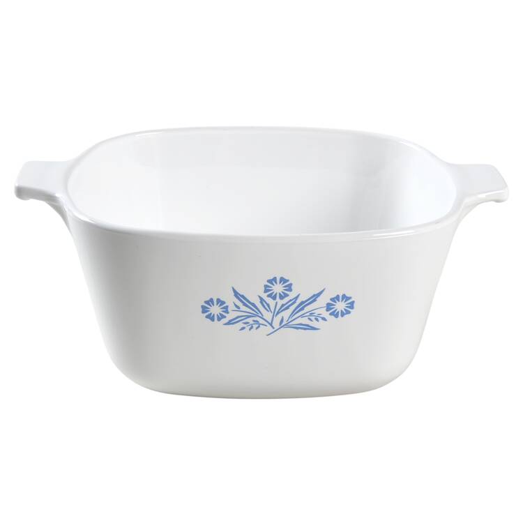 Cornflower Blue 1.75 Quart Square Casserole No Lid