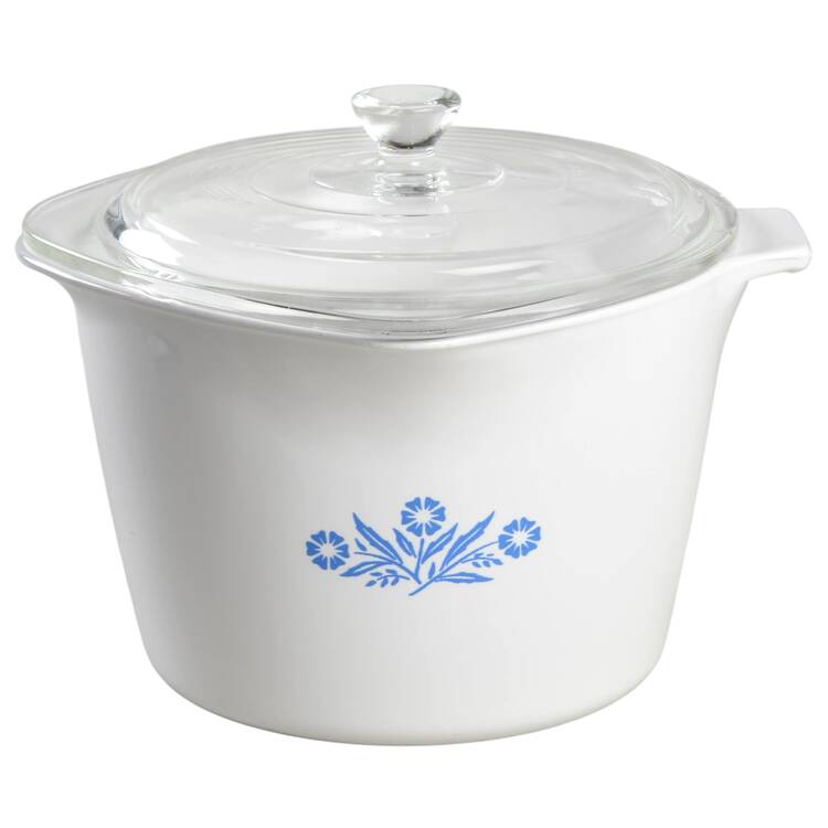 Cornflower Blue 2 Quart Sauce Maker with Glass Lid