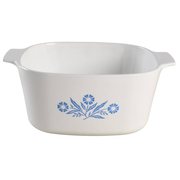 Cornflower Blue 3 Quart Square Casserole No Lid