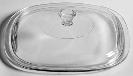 Cornflower Blue Lid for 2 Quart Square Casserole