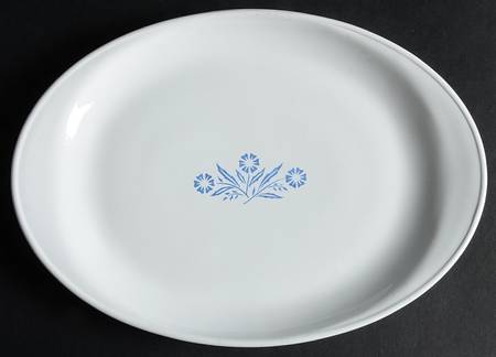 Cornflower Blue 10" Oval Serving Platter