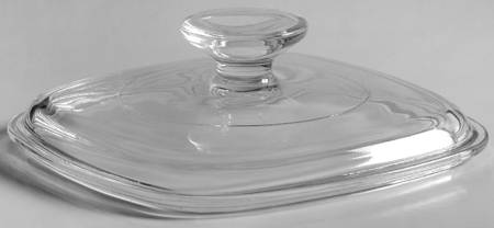 Cornflower Blue Lid for 1 Quart Square Casserole