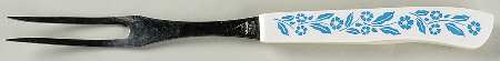 Cornflower Blue Carving Fork with Stainless Prongs