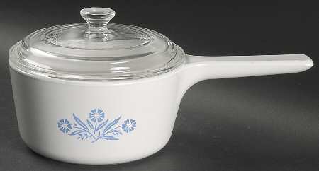 Cornflower Blue Rangetopper 1 Quart Saucepan with Glass Lid