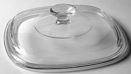 Cornflower Blue Glass Lid for Double Boiler/CS2B