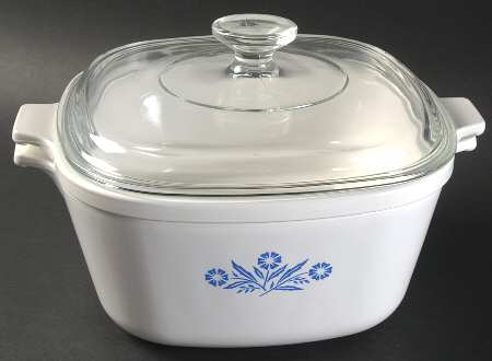 Cornflower Blue Double Boiler Aka CS2B w/Insert & Glass Lid