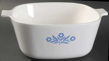 Cornflower Blue 2.5 Quart Square Casserole No Lid