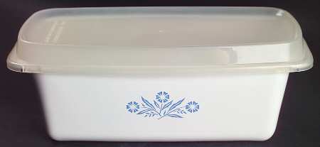 Cornflower Blue Loaf Pan & Plastic Lid