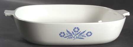 Cornflower Blue 2 Quart Square Casserole No Lid