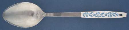 Cornflower Blue Metal Utensil Spoon with Plastic Handle