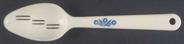 Cornflower Blue Slotted Nylon Serving Spoon