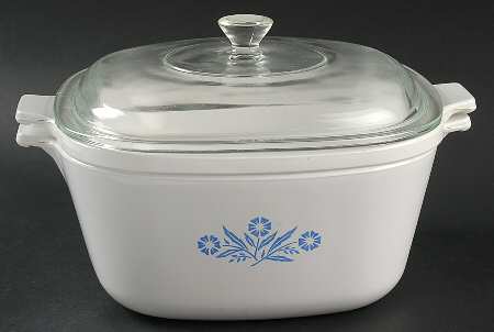 Cornflower Blue Double Boiler Aka CS2B w/Insert & Glass Lid