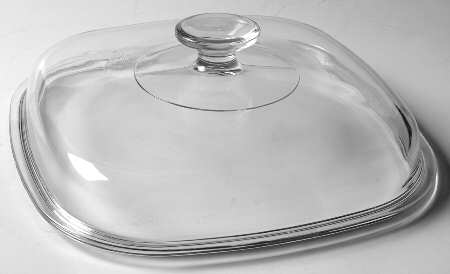 Cornflower Blue Lid for 4 Quart Square Casserole