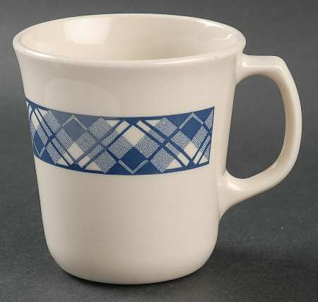 Blue Plaid (Corelle) Mug
