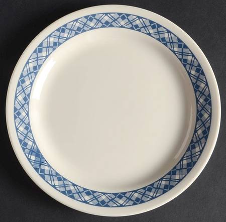 Blue Plaid (Corelle) Salad Plate