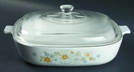 Floral Bouquet (Corelle) 1.5 Quart Square Casserole with Lid