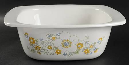 Floral Bouquet (Corelle) 5qt Square Dutch Oven W/No Lid