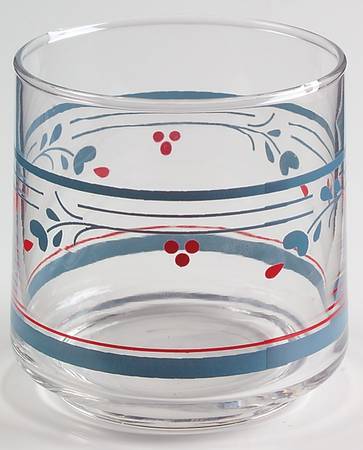 Country Violets 6 Oz Glassware Juice
