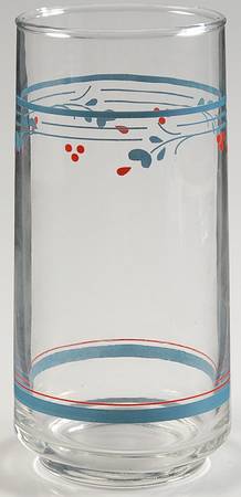Country Violets 14 Oz Glassware Tumbler