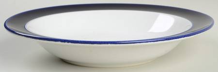 Duo Blue Rim Soup Bowl