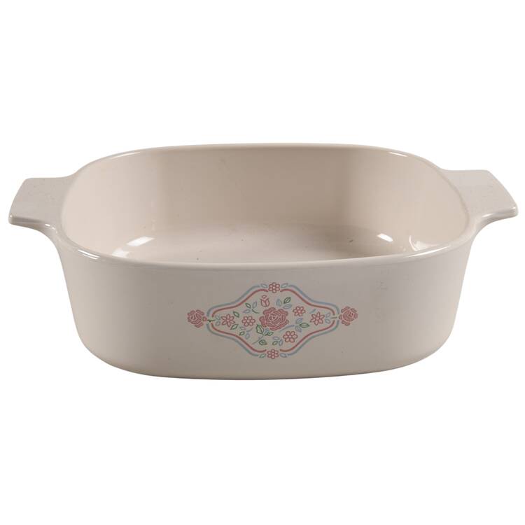 English Breakfast (Corelle) 2 Quart Square Casserole No Lid by Corning Corelle