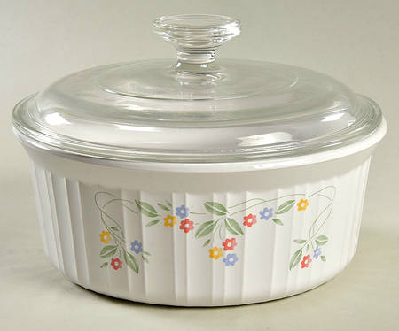 English Meadow (Corelle) 1.5 Qt Round Covered Casserole