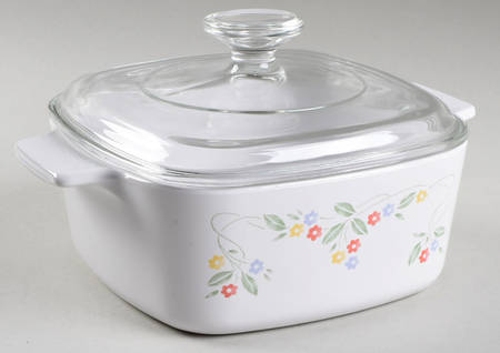 English Meadow (Corelle) 1.5 Quart Square Casserole with Lid