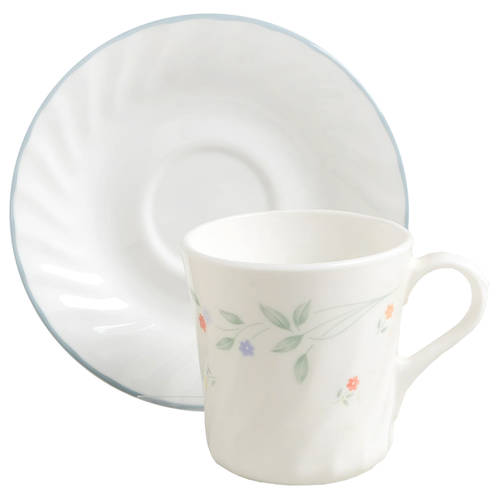 English Meadow (Corelle) Flat Cup & Saucer Set