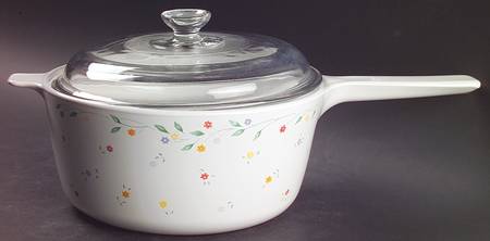 English Meadow (Corelle) 2.5 Qt Saucepan W/Glass Lid