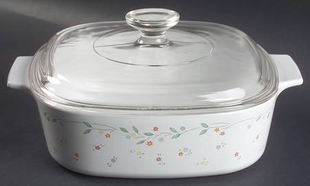 English Meadow (Corelle) 2 Quart Square Casserole with Lid