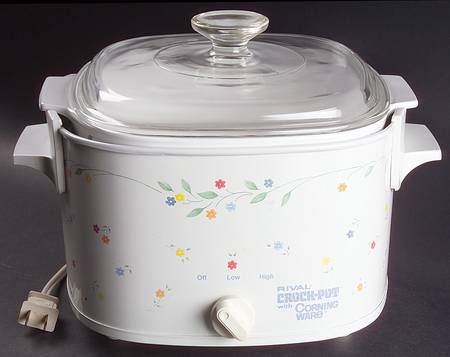 English Meadow (Corelle) Crock Pot with Lid & Insert