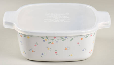 English Meadow (Corelle) 1.5 Quart Square Casserole with Lid