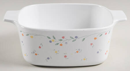 English Meadow (Corelle) 1.5 Quart Square Casserole No Lid