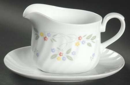 English Meadow (Corelle) Gravy Boat & Underplate