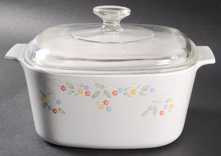 English Meadow (Corelle) 3 Quart Square Casserole with Lid