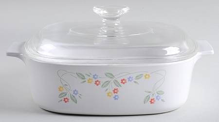 English Meadow (Corelle) 2 Quart Square Casserole with Lid