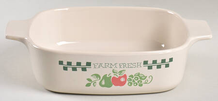 Farm Fresh 1 Quart Square Casserole No Lid