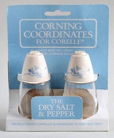 First of Spring (Corelle) Glassware Salt and Pepper Set