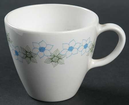 Floral Flat Cup