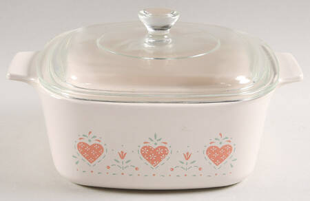 Forever Yours (Corelle) 1.5 Quart Square Casserole with Lid