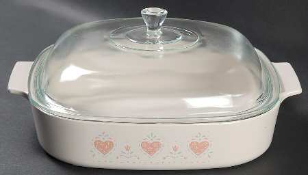 Forever Yours (Corelle) 2.5 Quart Square Casserole with Lid
