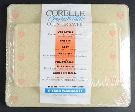 Forever Yours (Corelle) Set of 2 Counter Saver 10" & 12"