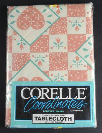 Forever Yours (Corelle) 52" Square Tablecloth