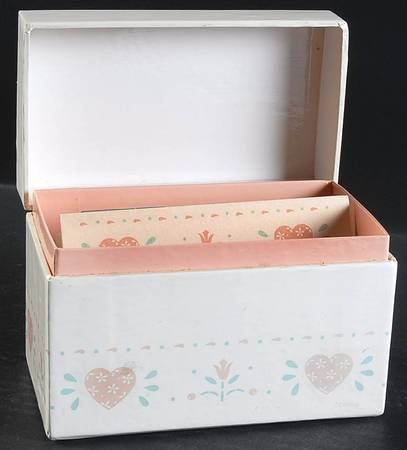 Forever Yours (Corelle) Recipe Box & Lid
