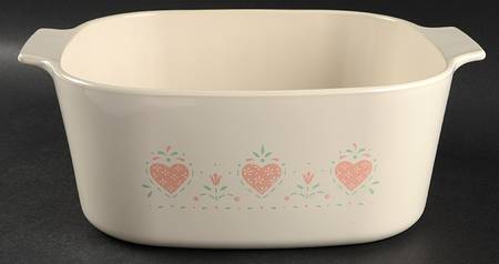 Forever Yours (Corelle) 5 Quart Square Casserole No Lid