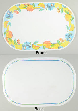Fruit Basket (Corelle) Reversible Vinyl Placemat