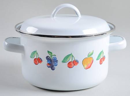 Fruit Basket (Corelle) 2 Quart Metal Covered Casserole