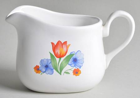 Fresh Cut (Green Trim, Corelle) Gravy Boat
