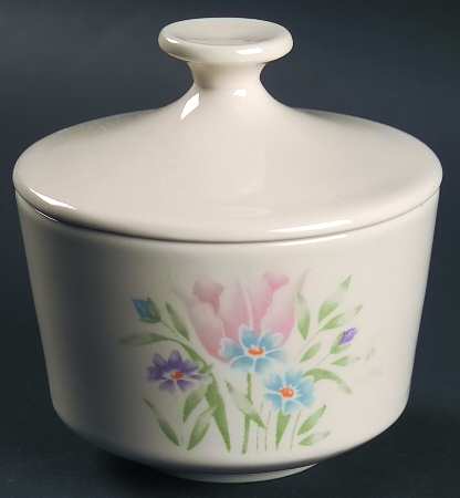 French Garden Sugar Bowl & Lid
