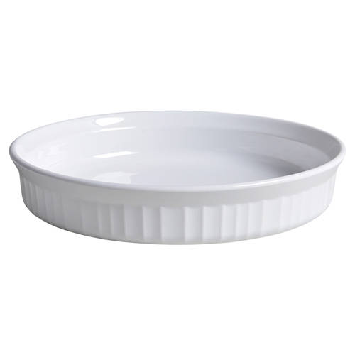 French White 8" Quiche by Corning Corelle